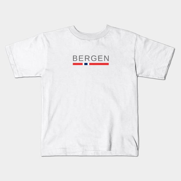 Bergen Norway Kids T-Shirt by tshirtsnorway